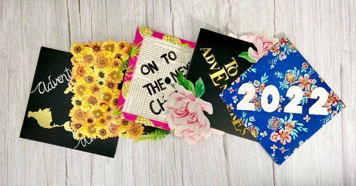 When did people start decorating graduation caps