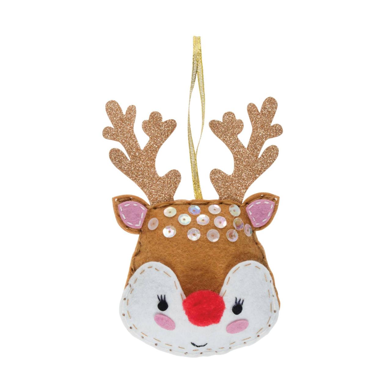 How to make a felt reindeer decoration