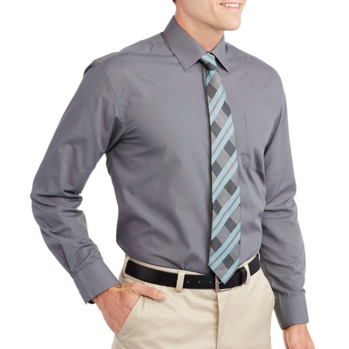 Performance dress shirt mens