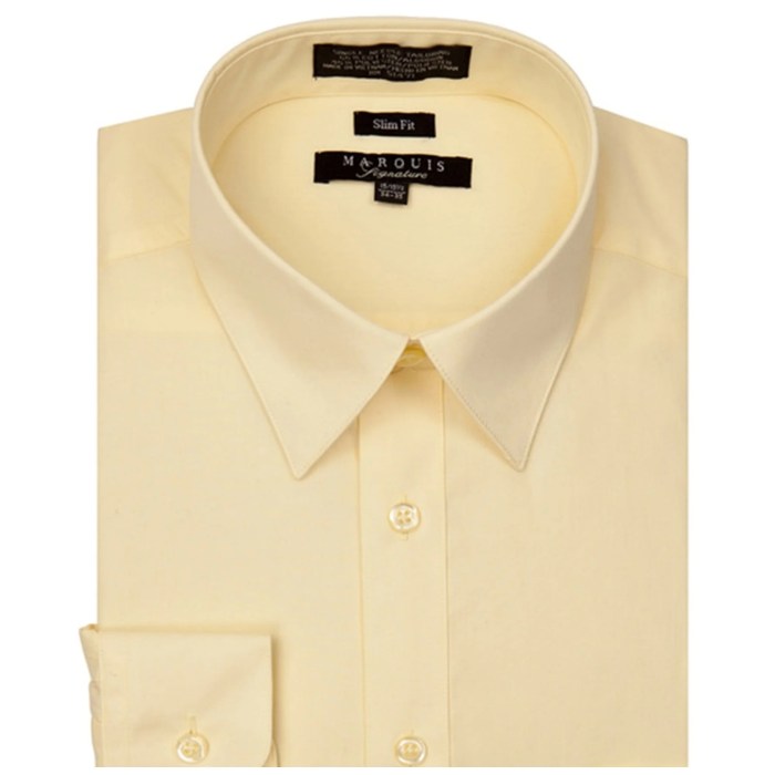 Yellow dress shirt men