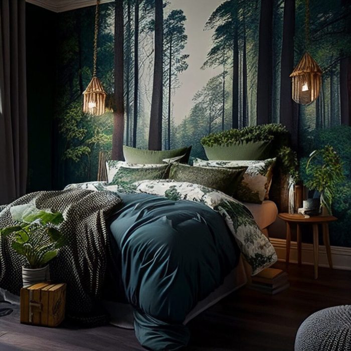 How to decorate a room like a forest