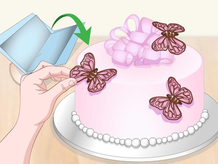 How to make butterfly cake decoration