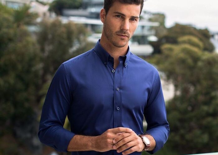 Navy Blue Dress Shirts Mens Stylish and Sophisticated Attire