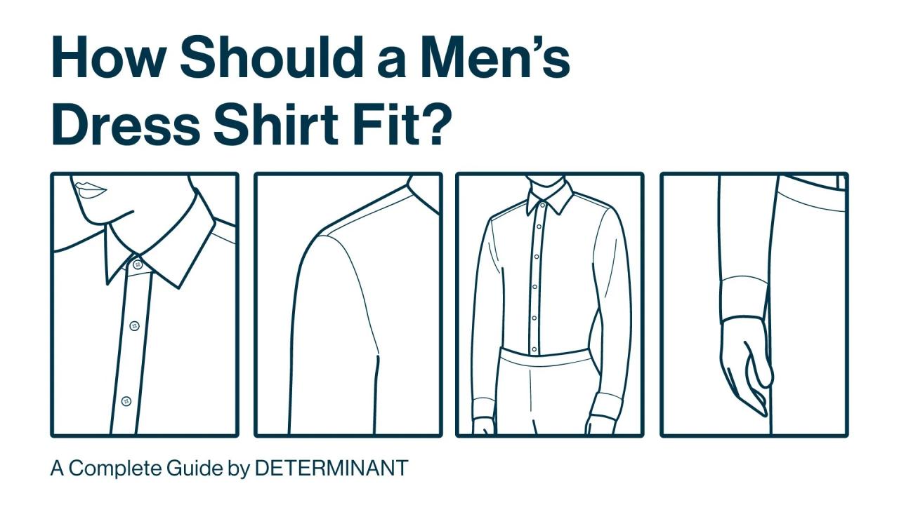 How to fit mens dress shirt